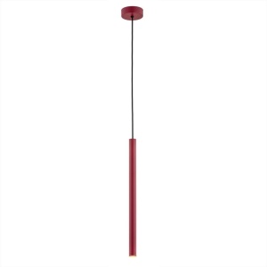 Pendul LED design modern slim Rio rosu