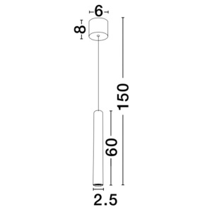 Pendul LED design modern ULTRATHIN negru NVL-9184022 - Img 3