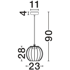 Pendul LED, iluminat exterior modern IP54 WIKY - Img 10