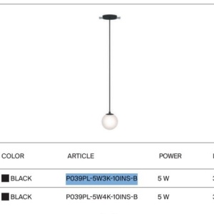 Pendul LED incastrabil design tehnic Luna negru, 3000K 178487 universul-luminii.ro