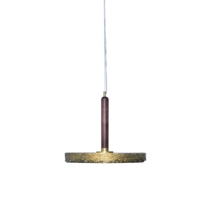 Pendul LED LUX, Lemn masiv, Sticla Turnata, MACRABÈ Big 189457 universul-luminii.ro