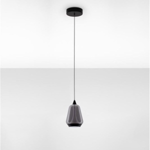 Pendul LED modern, Metal, Sticla, Fumuriu, ALISH 168417 universul-luminii.ro