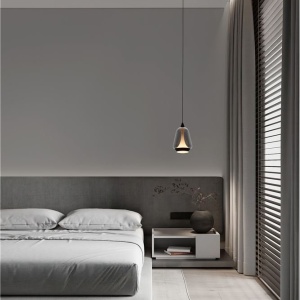 Pendul LED modern, Metal, Sticla, Fumuriu, ALISH 245127 universul-luminii.ro