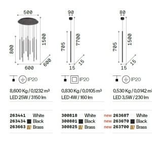 Pendul LED stil minimalist Filo sp1 long wire alama 143267 universul-luminii.ro