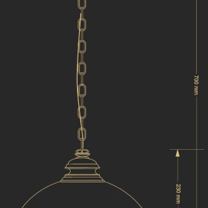 Pendul, Lustra design clasic realizata manual Lido - Img 3