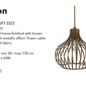 Pendul/ Lustra suspendata design modern ONION SP1 D23 205281 - Img 3