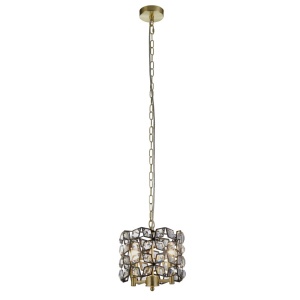 Pendul, Lustra suspendata eleganta cu cristale Iris 2Lt 221417 universul-luminii.ro