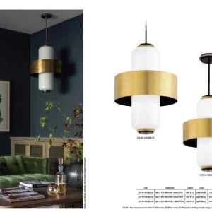 Pendul LUX MELROSE small, alb opal 125137 universul-luminii.ro
