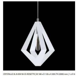 Pendul modern design LUX realizat manual CRYSTALLO XL 130237 universul-luminii.ro