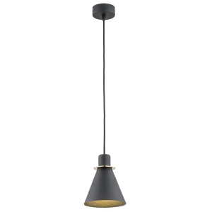 Pendul modern design retro Beverly negru/auriu - Img 1