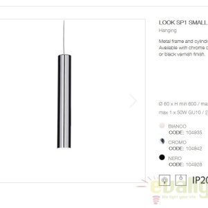 Pendul modern LOOK SP1 SMALL BIANCO 104935 50167 universul-luminii.ro