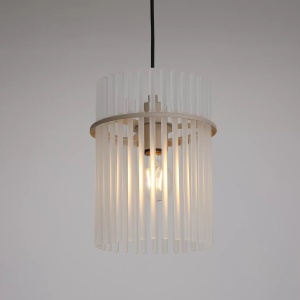 Pendul modern metal sand, tije din sticla Swizzle - Img 3