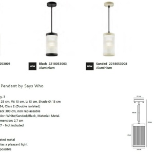 Pendul pentru iluminat exterior IP54 Coupar bej nisip 115177 universul-luminii.ro