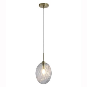Pendul sticla transparenta Whirl