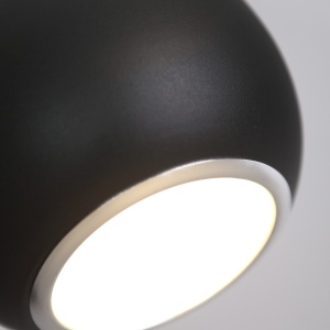 Pendul stil modern diam.20cm DROP negru 66317 universul-luminii.ro