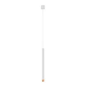 Pendul tubular stil minimalist QI Bianco / Rose Gold 40