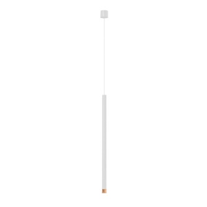 Pendul tubular stil minimalist QI Bianco / Rose Gold 60
