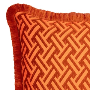 Perna decorativa design LUX Doris L orange, 60x60cm - Img 3