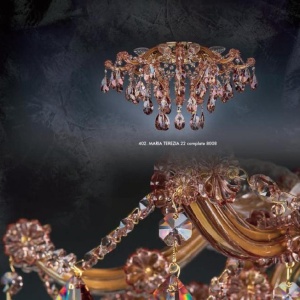 Plafonier cristal Bohemia diametru 56cm MARIA TEREZIA 22 complete 8008 CE - Img 3