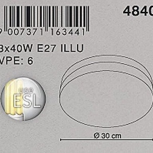 Plafonier diametru 30cm Opal 48403 GL 43337 universul-luminii.ro