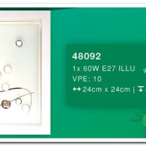 Plafonier modern 24 x 24cm Ballerina 1 48092 GL 53027 universul-luminii.ro