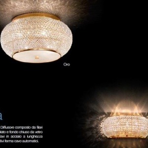Plafonier modern diametru 55cm, Pasha PL10 Cromo 100746 51097 universul-luminii.ro