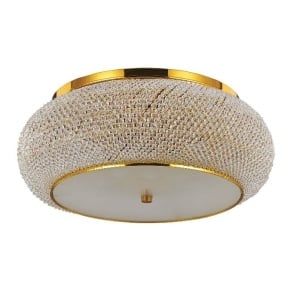 Plafonier modern diametru 55cm, Pasha PL10 Oro 100791