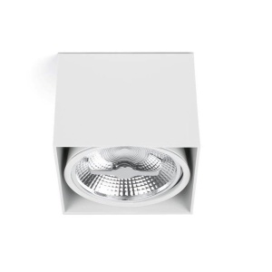 Plafoniera alba cu 1 spot directionabil cu design modern, TECTO-1 63274