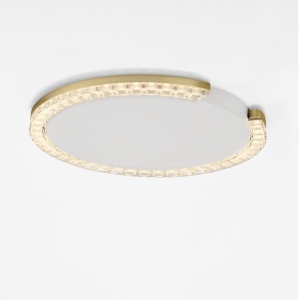 Plafoniera circulara aluminiu auriu GREAMY D-46cm 625597 universul-luminii.ro