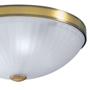 Plafoniera clasic design italian din alama, sticla 3027 RA-PL. 3027/3 102697 universul-luminii.ro