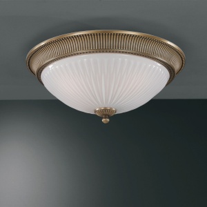 Plafoniera clasica design italian din alama, sticla 9250 RA-PL. 9270/4 102577 universul-luminii.ro