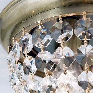 Plafoniera cristal Asfour design elegant lux PLAFOND D-35cm alama 234837 universul-luminii.ro