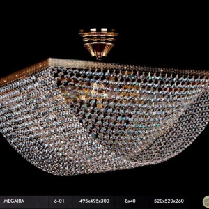 Plafoniera cristal Bohemia 49,5x49,5cm Megaira CE 47837 universul-luminii.ro