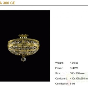 Plafoniera Cristal Bohemia Exclusive diametru 30cm MILADA DIA 300 CE 48387 universul-luminii.ro