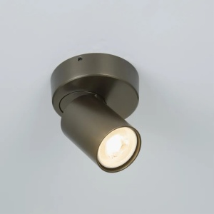 Plafoniera cu 1 spot directionabil Moon Round, bronz - Img 2