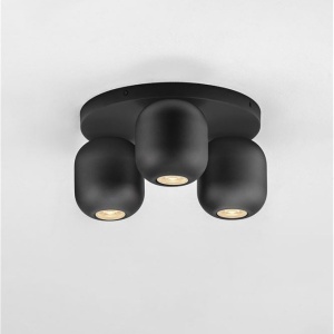 Plafoniera cu 3 spoturi metal negru MARLIN 626047 universul-luminii.ro