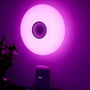 Plafoniera cu LED RGB, difuzor Bluetooth si protectie IP54 Djay Smart Colour 221007 universul-luminii.ro