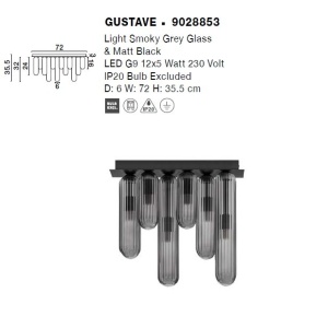 Plafoniera design decorativ modern GUSTAVE 122127 universul-luminii.ro