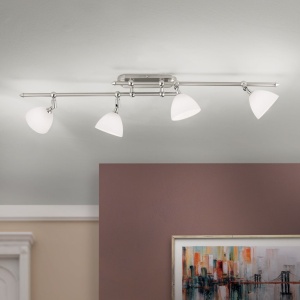 Plafoniera design modern OPALDESIGN 4L, satin - Img 2