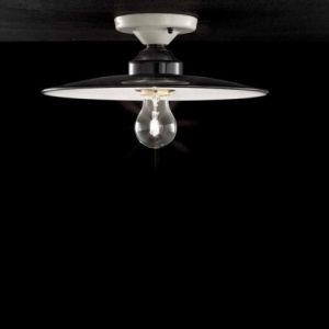 Plafoniera design retro realizata manual B-W, diametru 30cm 126137 universul-luminii.ro