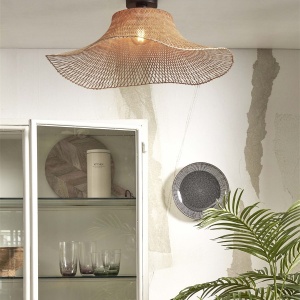 Plafoniera din bambus Ibiza L 65cm, natur 224687 universul-luminii.ro