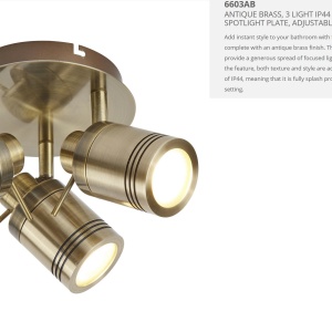 Plafoniera directionabila pentru baie IP44 Samson 3L 6603AB SRT 73867 universul-luminii.ro