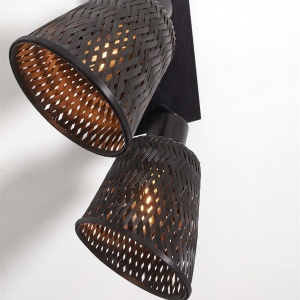 Plafoniera eco din bambus Java 2-Shade bl/15x17, bl 64257 universul-luminii.ro