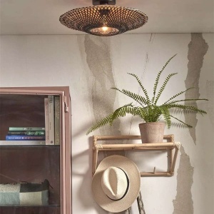 Plafoniera eco din bambus Kalimantan 44cm nat/bl 213257 universul-luminii.ro