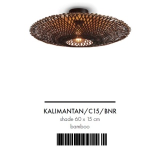 Plafoniera eco din bambus Kalimantan 60cm nat/bl 121007 universul-luminii.ro