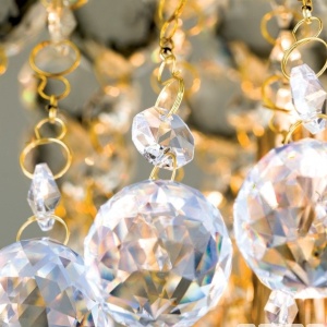 Plafoniera eleganta cristal K9 diam. 38cm Gloria DLU 2378/4/38 gold OR 174087 universul-luminii.ro