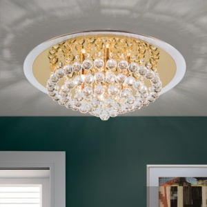 Plafoniera eleganta cristal K9 diam. 50cm Gloria DLU 2378/6/50 gold OR 179087 universul-luminii.ro
