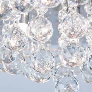 Plafoniera eleganta cristal K9 diam. 62cm Gloria DLU 2378/9/62 chrom OR 176627 universul-luminii.ro