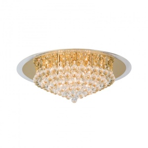 Plafoniera eleganta cristal K9 diam. 62cm Gloria DLU 2378/9/62 gold OR