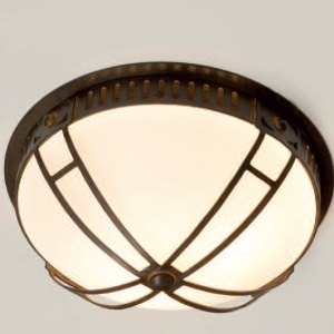 Plafoniera iluminat exterior din fier forjat, diametru 42cm, DE 2578-A 175977 universul-luminii.ro